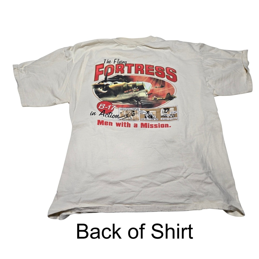 Gildan‎ Ultra Cotton B-17 Flying Fortress Graphic T-Shirt Men's XL Pilot